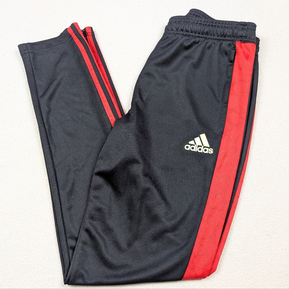 Adidas Mo Salah Tiro 23 Track Pants Black/Red HI3782 Youth Size XL 15-16
